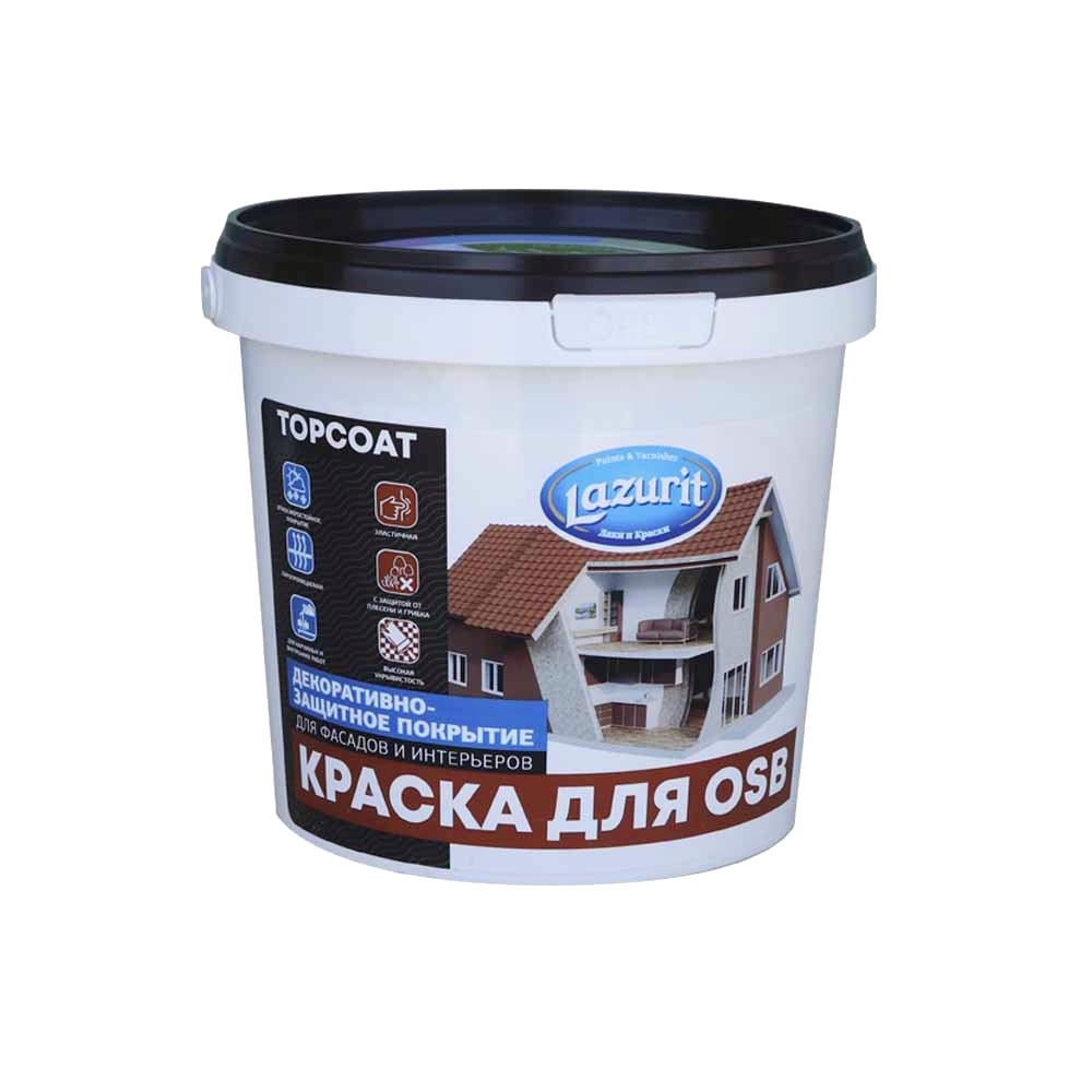 Краска акриловая для OSB -плит «LAZURIT» Краска акриловая для OSB -плит «LAZURIT»