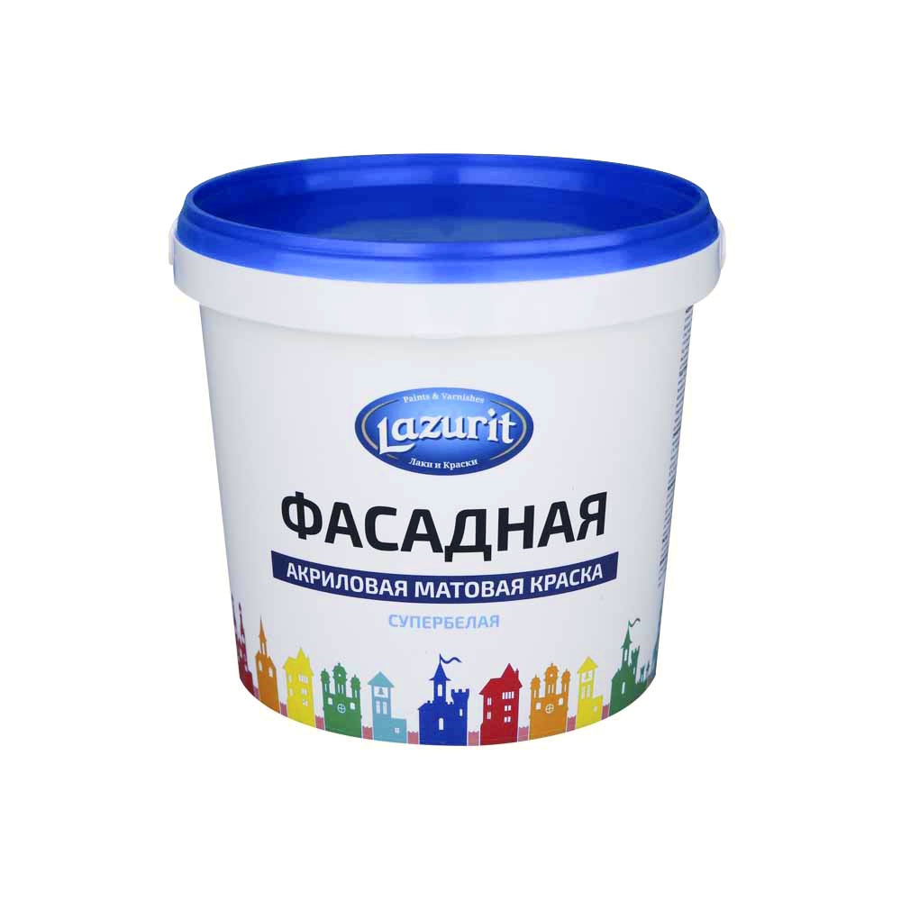 Краска Фасадная матовая «LAZURIT» Краска Фасадная матовая «LAZURIT»