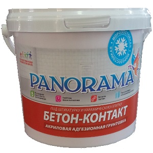 Грунтовка «Panorama» Бетон-Контакт акриловая адгезионная