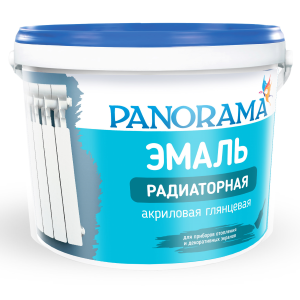 Эмаль акриловая радиаторная белая глянцевая «Panorama»