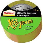 ХозЛента «Момент» Двусторонняя (25м)/1690071 ХозЛента «Момент» Двусторонняя (25м)/1690071. Ленты малярные Уплотнители Скотчи
