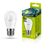 Лампа светодиодная «Ergolux» LED G45  9W/80Вт/Е27