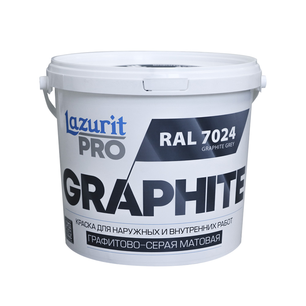 Краска для наружных и внутренних работ «LAZURIT PRO» GRAPHITE Краска для наружных и внутренних работ «LAZURIT PRO» GRAPHITE