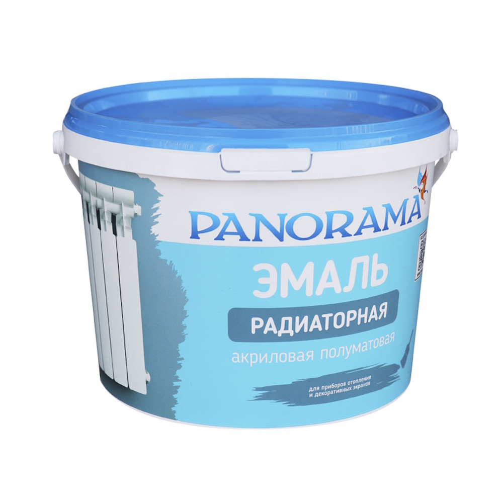 Эмаль Радиаторная акриловая белая полуматовая «Panorama» Эмаль Радиаторная акриловая белая полуматовая «Panorama»