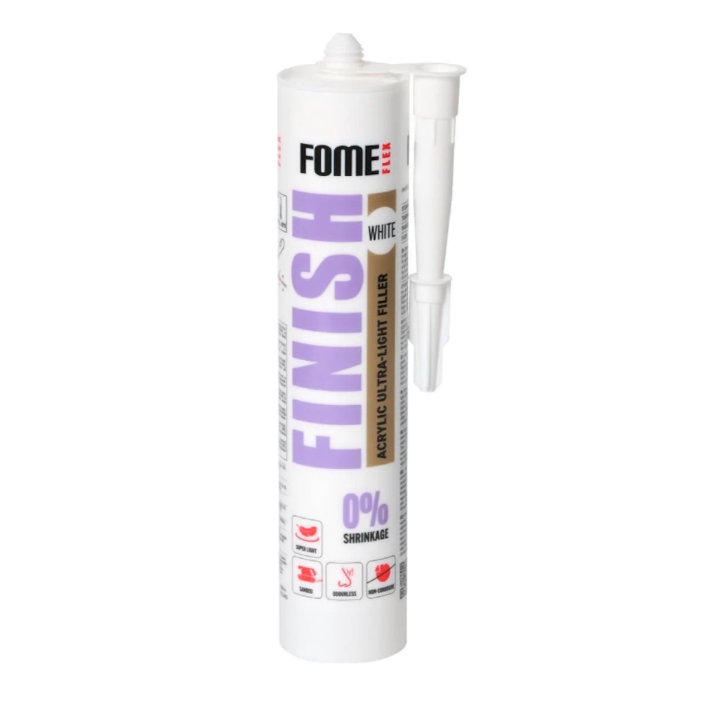 Шпатлевка акриловая сверхлегкая Finish FOME FLEX (300мл) Шпатлевка акриловая сверхлегкая Finish FOME FLEX (300мл)
