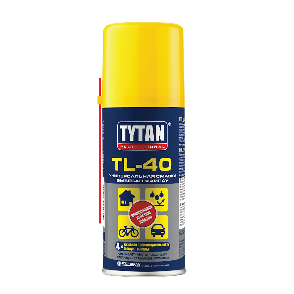 Универсальная смазка-аэрозоль TL-40Tytan Professional (150мл) Универсальная смазка-аэрозоль TL-40Tytan Professional (150мл)