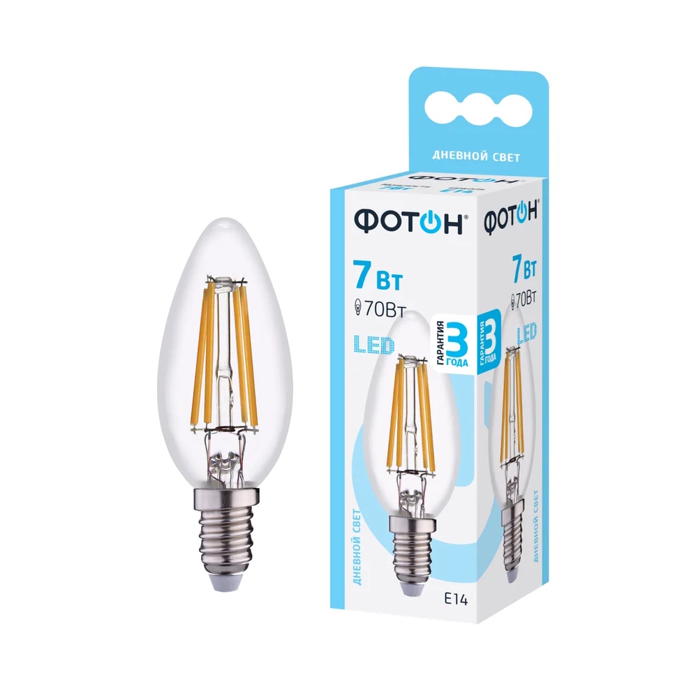 Лампа светодиодная «ФОТОН» LED FL  В35 