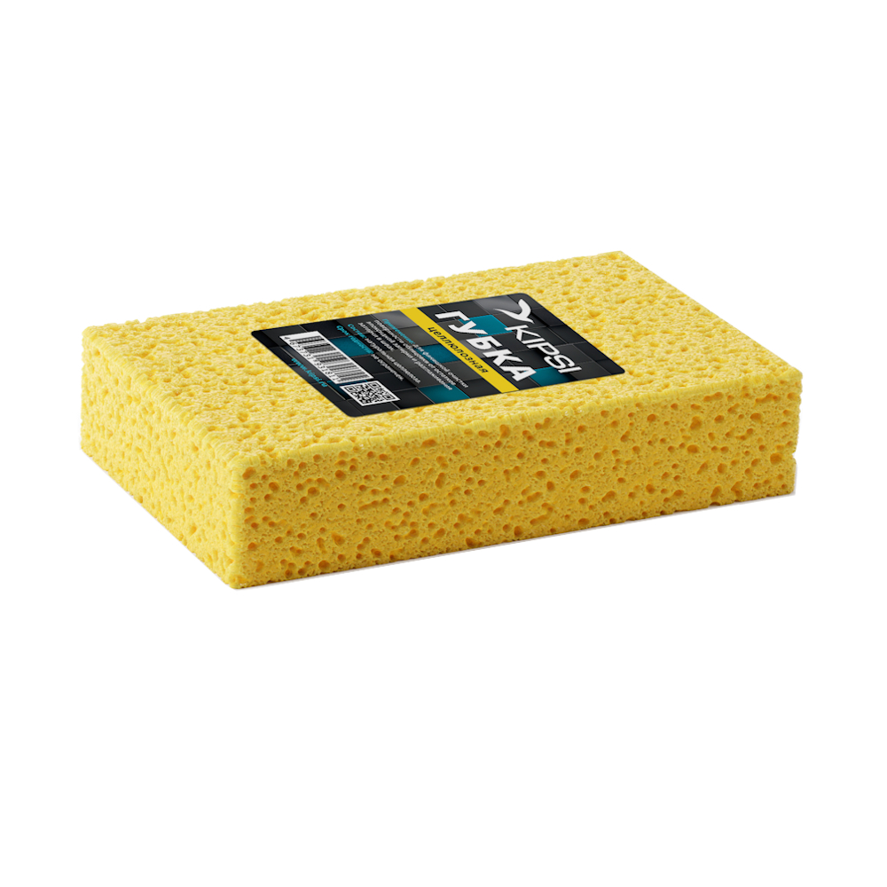 Губка целлюлозная KIPSI желтая 