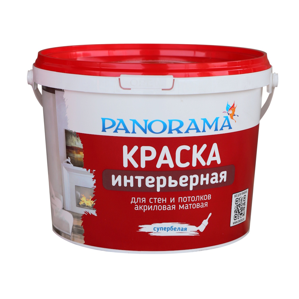 Краска Интерьерная для стен и потолков Супербелая «Panorama»