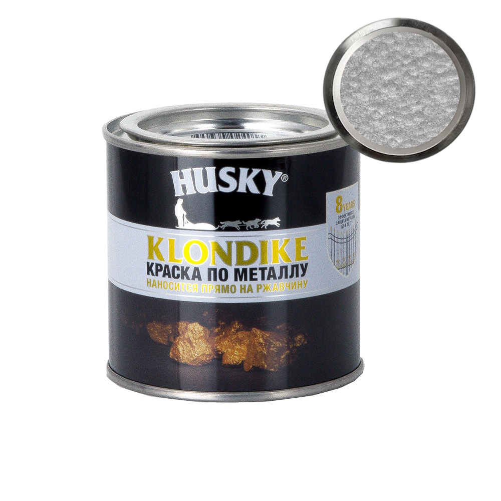 Краска по металлу с молотковым эффектом HUSKY-KLONDIKE Краска по металлу с молотковым эффектом HUSKY-KLONDIKE