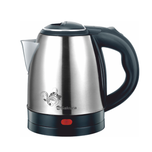 Чайник электрический SA-2124New нерж сталь+черн пластик, матовый, 1,2л,1800Вт Чайник электрический SA-2124New нерж сталь+черн пластик, матовый, 1,2л,1800Вт